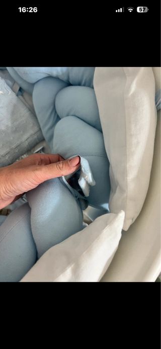 Treccia per culla azzurra