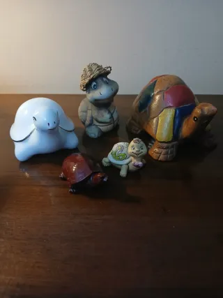 Set.5 tartarughe vintage