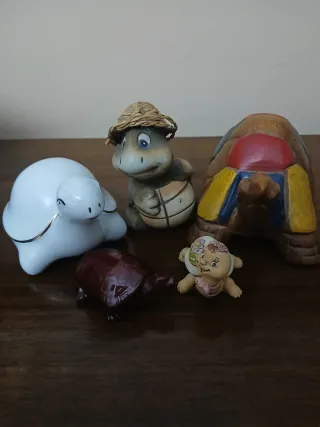 Set.5 tartarughe vintage