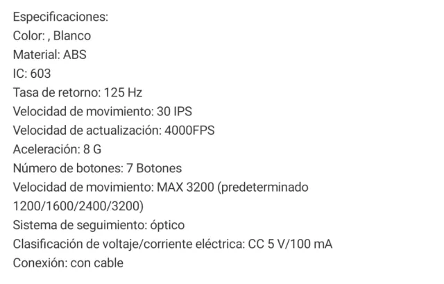 🆕Ratón Gamer - Luces RGB - Cable Resistente