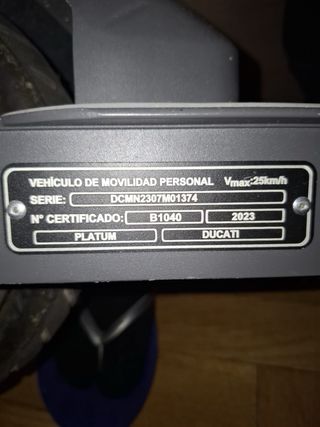 Patinete Eléctrico Ducati