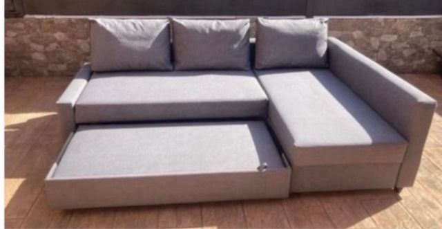 sofá cama chaiselongue gris