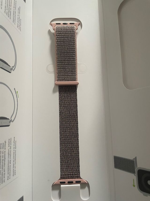 Correa Apple Watch 4 40mm Rosa y Gris