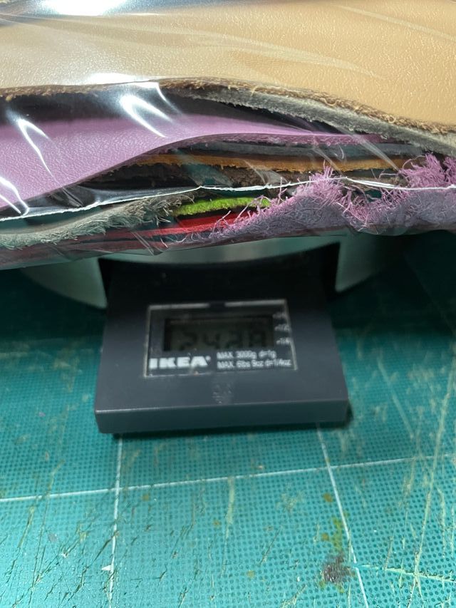 Lotto 89 Ritagli Pelle Colori Misti