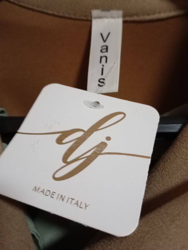 Abrigo antelina color camel