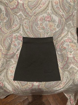 Gonna midi stretch grigio antracite