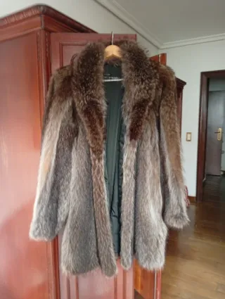 Abrigo de piel auténtica