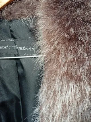 Abrigo de piel auténtica