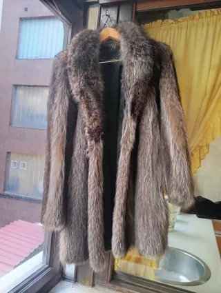 Abrigo de piel auténtica