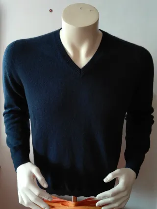 Jersey Cachemira Gobi Talla M Azul Marino