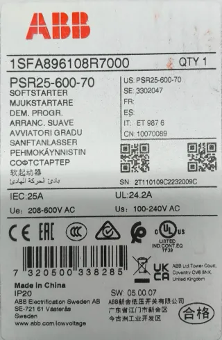 Arrancador Suave ABB