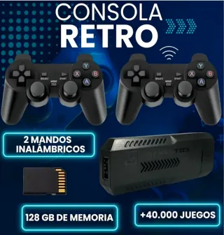 Consola Retro +30000 juegos, 2 mandos, 4K NUEVO
