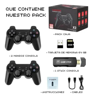 Consola Retro +30000 juegos, 2 mandos, 4K NUEVO