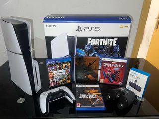 Playstation 5 con mando + 3 juegos y regalos