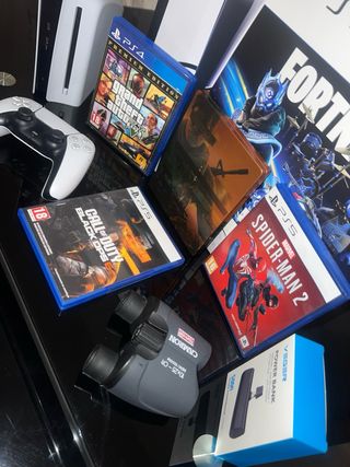 Playstation 5 con mando + 3 juegos y regalos