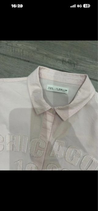 Camicia Zara bambina rosa