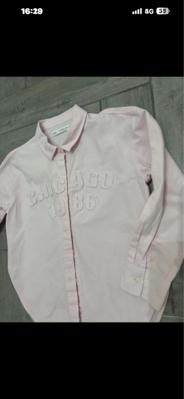 Camicia Zara bambina rosa