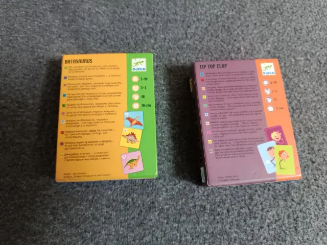 Giochi di carte Djeco: Batasaurus e Tip Top Clap