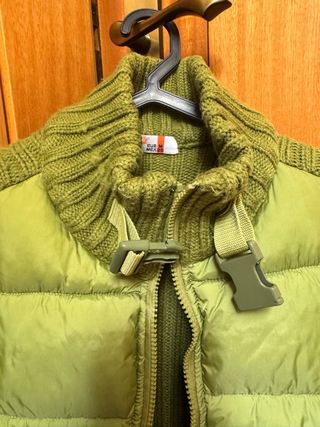 colete quentinho verde pistachio Bershka M