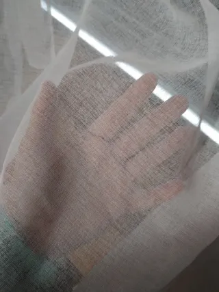 Cortina Visillo blanco 2 unid.