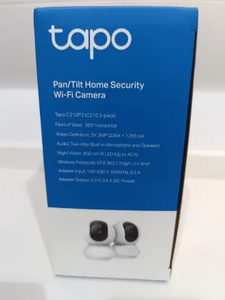 Pack de 2 cámaras de vigilancia por Wifi. 2K