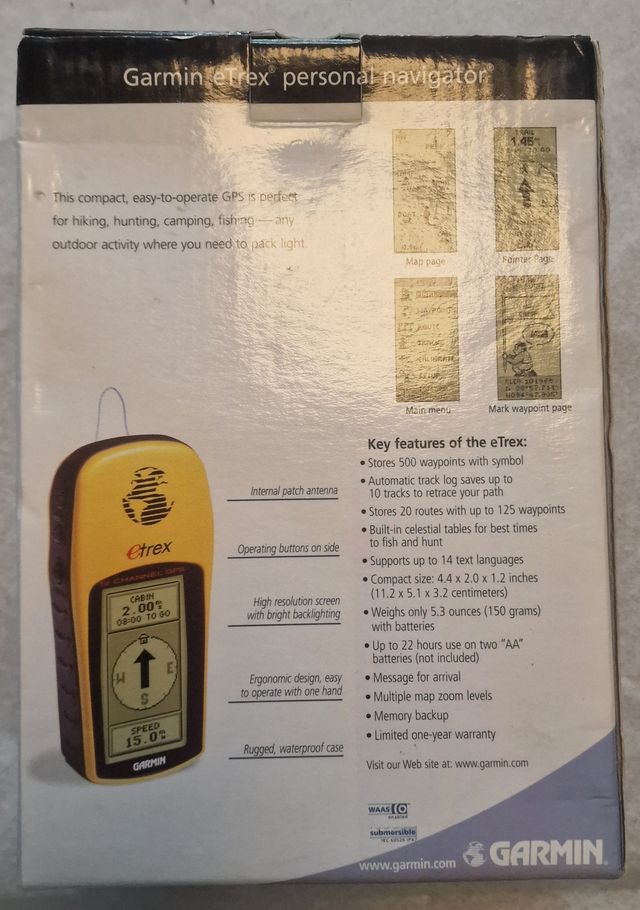 Navegador  personal Garmin  e-Trex