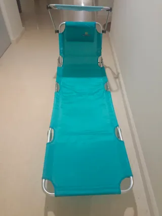 Tumbona de aluminio para playa