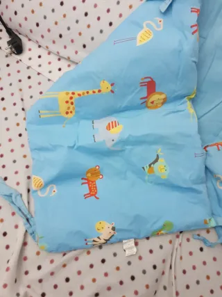 Protector Cuna 40x180cm Algodón/Poliéster