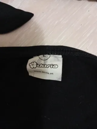 Biquini mujer negro  con aros sujetador con bragui