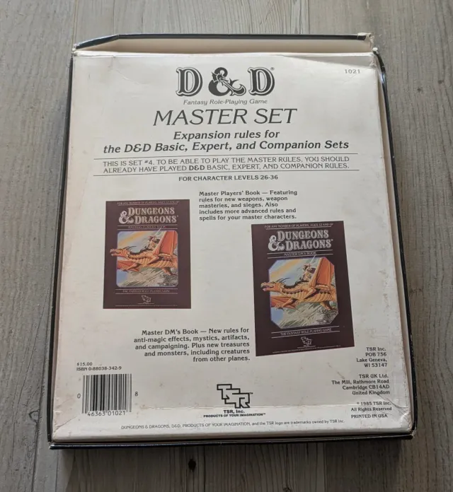 Dungeons Dragons Master Rules