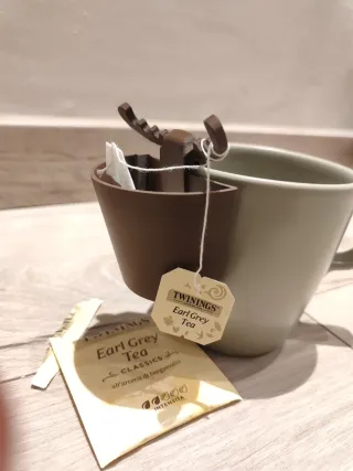 Alce porta bustina da té con nome personalizzato