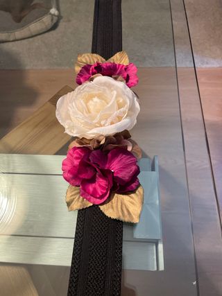 Fajín elástico con flores