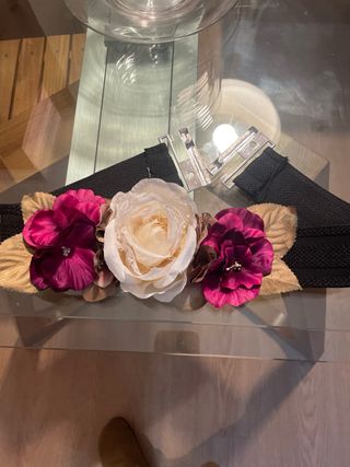 Fajín elástico con flores