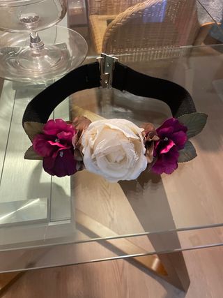 Fajín elástico con flores