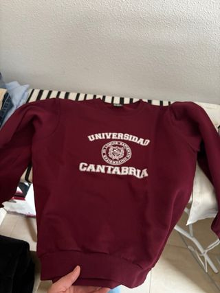 Sudadera Universidad Cantabria Roja