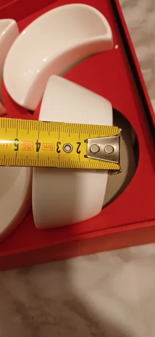 Set 5 antipastiere ceramica forma luna, mai usate