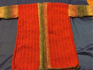 Giacca in lana fatta a mano