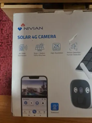 Cámara Vigilancia Solar 4G Nivian