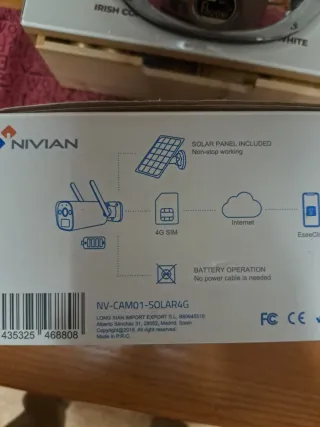 Cámara Vigilancia Solar 4G Nivian