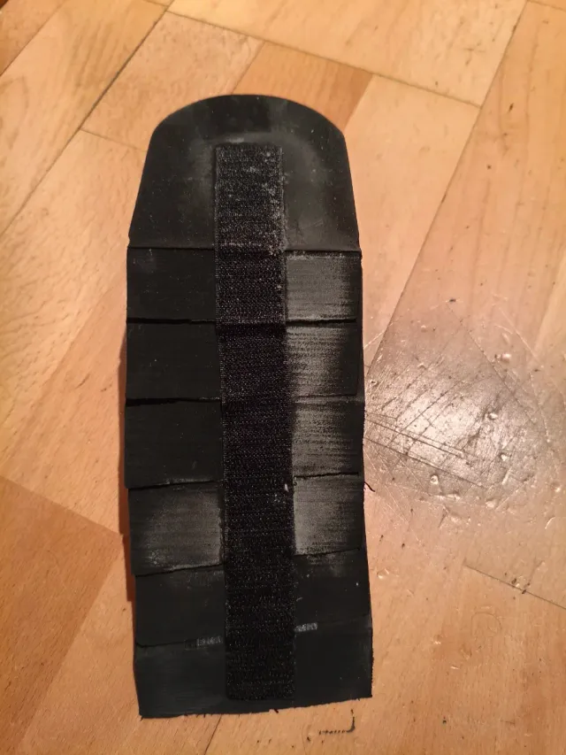 Cuña de 6 capas de un centímetro cada capa