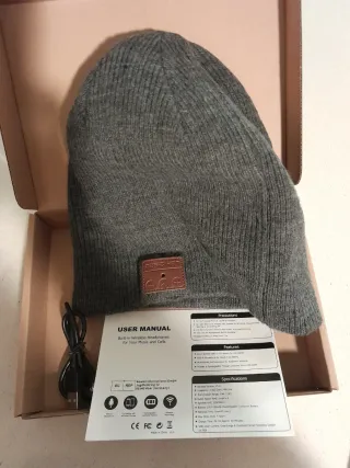 Berretto Bluetooth Wireless Grigio