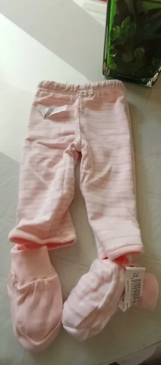 Conjunto bebé algodón reversible rosa