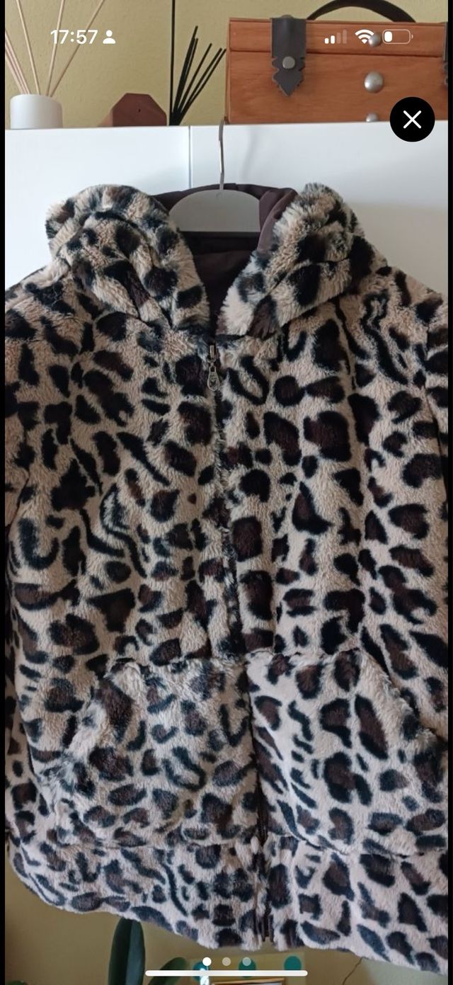 Abrigo estampado leopardo