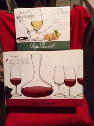 6 Calici da degustazione Bormioli Luigi e decanter