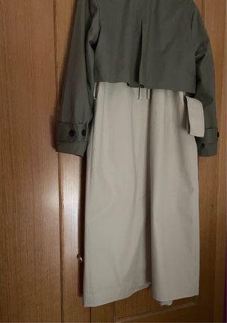 Gabardina bicolor nueva