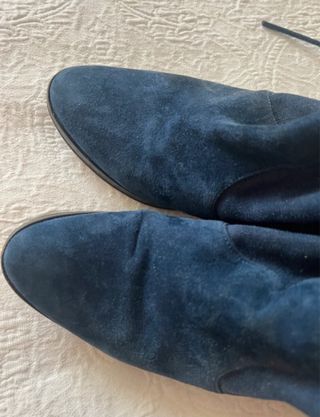 Botas altas ante azul marino 41
