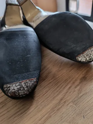 Zapatos negros de flamenco