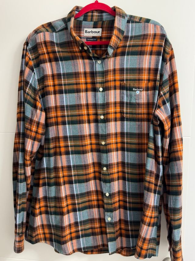 camisa franela barbour cuadros
