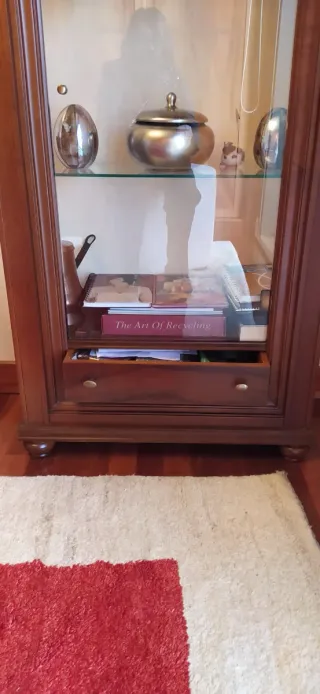 Vitrina de madera maciza