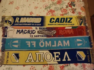 Lote 7 bufandas equipos fútbol